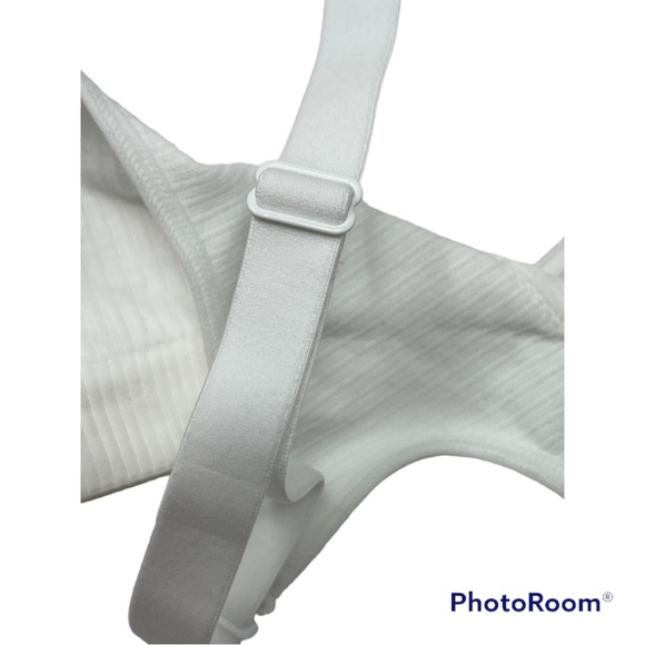 Hanes Perfect Coverage ComfortFlex Fit Wirefree Bra G260 in White Rib - Picture 9 of 16